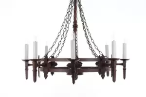 Image of Baronial 8 Light Aged Iron