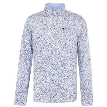 Image of Soviet Long Sleeve AOP Shirt Mens - White