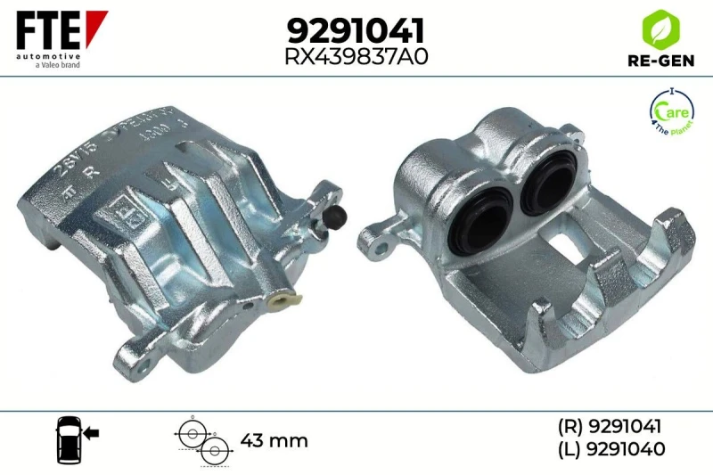 Image of Brake caliper FTE 9291041