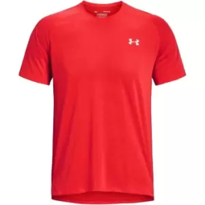 Image of Under Armour Streaker Performance T-Shirt - Red