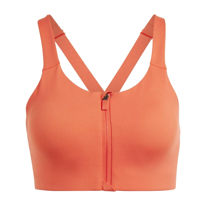 Image of adidas TLRD Impact Luxe High-Support Zip Bra Womens - Red Red 30C