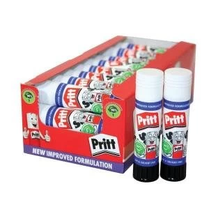 Image of Pritt 11g Solid Washable Non Toxic Glue Stick Small White Pack of 25
