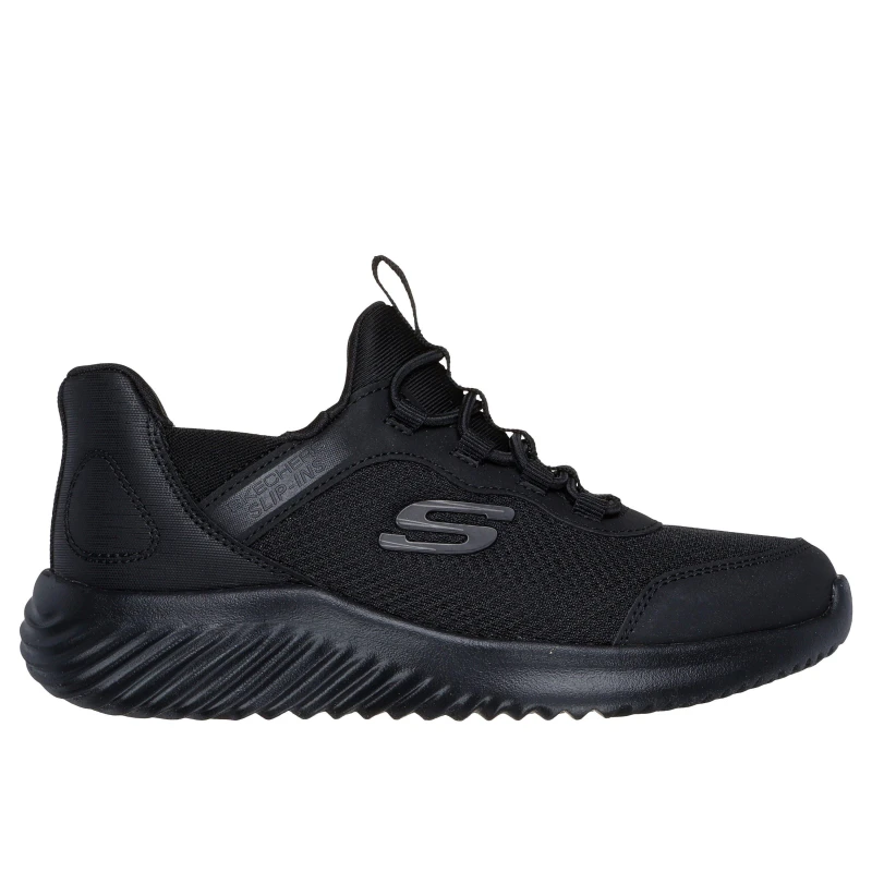 Image of Skechers Kids Bounder Slip On Runners Triple Black male C10 (27.5)