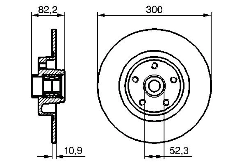 Image of Brake disc Bosch 0 986 479 280