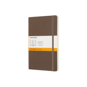 Image of Moleskine Soft Cover Classic Notebook Large Ruled, Brown