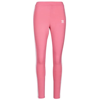 image of adidas 4 STRIPES TIGHT womens Tights in Pink - Sizes UK 6,UK 8,UK 10,UK 12,UK 14,UK 16,UK 18