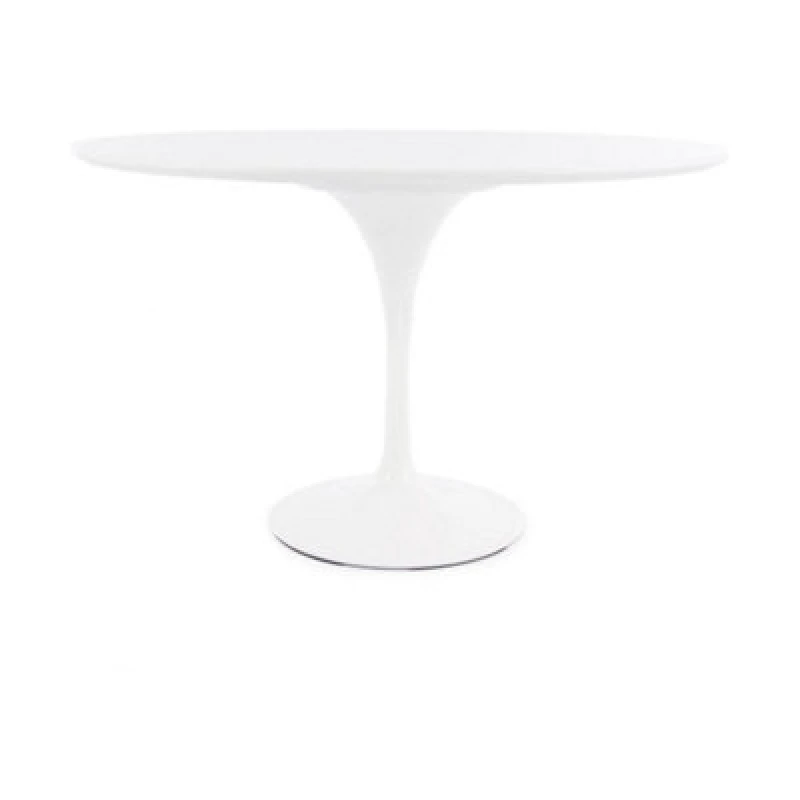 Image of Fusion Living White Tulip Large Circular Dining Table White