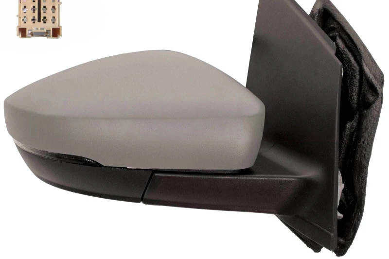 Image of PRASCO VG0237143P Wing mirror Right, Electric, Internal Adjustment, primed Outside Mirror (50)