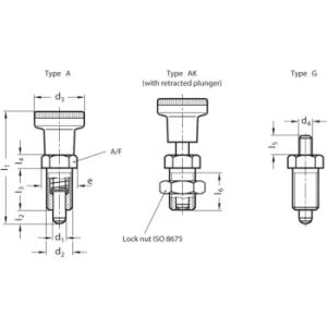 Image of GN617-10-AK Indexing Plunger; Steel