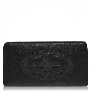 image of US Polo Assn Hailey Zip Around Purse - BLACK 000