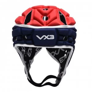 image of VX-3 Airflow Rugby Headguard - Navy/Red