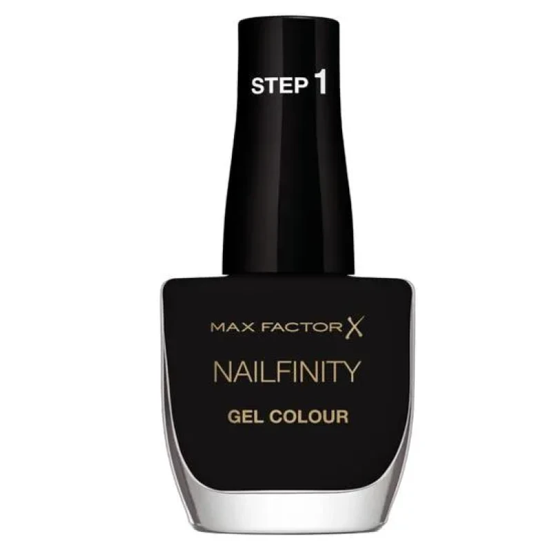 Image of Max Factor Nailfinity Gel Nail Polish 12ml (Various Shades) - 900 - Film Noir