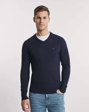 image of Tommy Hilfiger Cashmere V Neck Jumper