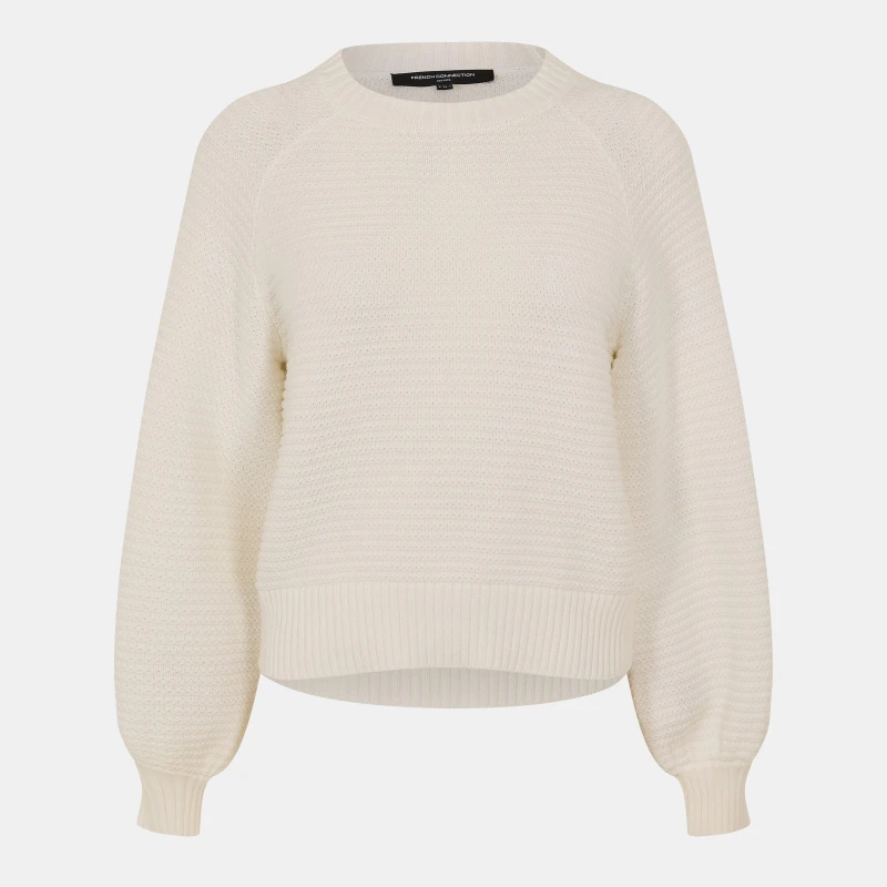 Image of French Connection Lily Mozart Jumper 10-Summer White female 16 (XL)