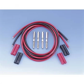 image of VOLTCRAFT MS 4041/2*1 Test lead kit [Banana jack 4mm - Banana jack 4 mm] 1m Black, Red 1 Set