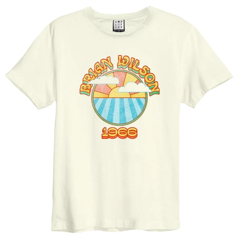 Image of Amplified Amplified Men 1966 Brian Wilson T-Shirt in White Size: X-Small White XS Male 5063377019704