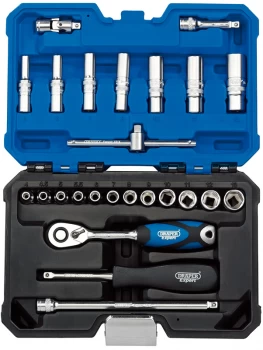 Image of Draper 1/4" Sq. Dr. Metric Socket Set (25 Piece) 16443