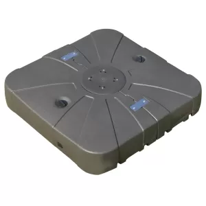 Image of Alfresco Square Cantilever Parasol Base with Wheels, Brown