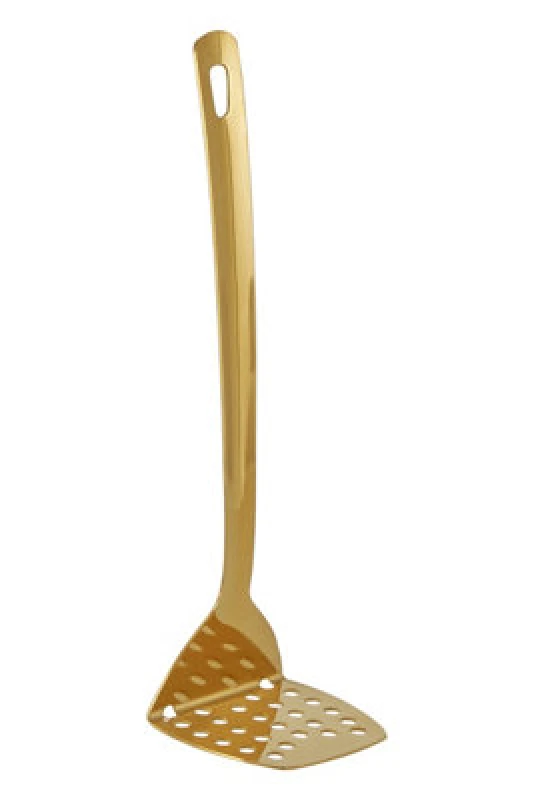 Image of Premier Housewares Freya Metalic Steel Masher Gold