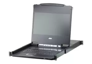 ATEN Laptop Rack Mounting Black KVM Switch Cl6708mw