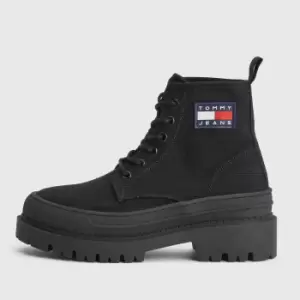 Image of Tommy Jeans Womens Foxing Boots - Black - UK 3.5