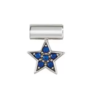 Image of Nomination SeiMia Silver CZ Blue Star Pendant Charm