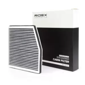 Image of RIDEX Pollen filter Activated Carbon Filter 424I0198 Filter, interior air,Cabin filter FIAT,LANCIA,UAZ,PUNTO (188),Doblo Cargo (223_)