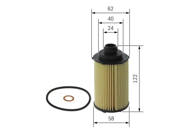 Image of Oil filter Bosch F 026 407 348