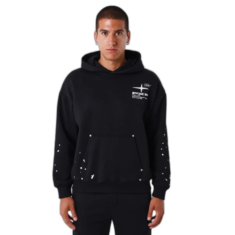 Image of Project X Paris Hooded sweatshirt Project X Paris Paint Noir Male S