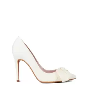 Image of Ted Baker Hyana Moire satin Bow Court Shoes - White