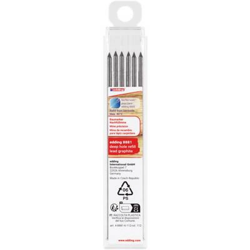 Image of Edding Edding Baumarker Graphit 6er-Pack 4-8881-6-112 Replacement tip Black 1 Set 4-8881-6-112
