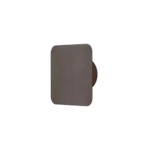 Image of Magnetic Base Wall Lamp, 12W LED 3000K 498lm, 15cm Square, Coffee
