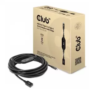 image of Club3D 10M USB Type-C to Type-A Active Adapter Cable