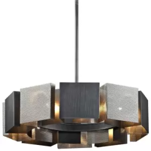 image of Impression 10 Light Pendant Black