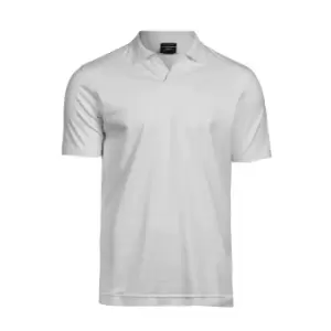 Image of Tee Jays Mens Luxury Stretch V Neck Polo Shirt (3XL) (White)