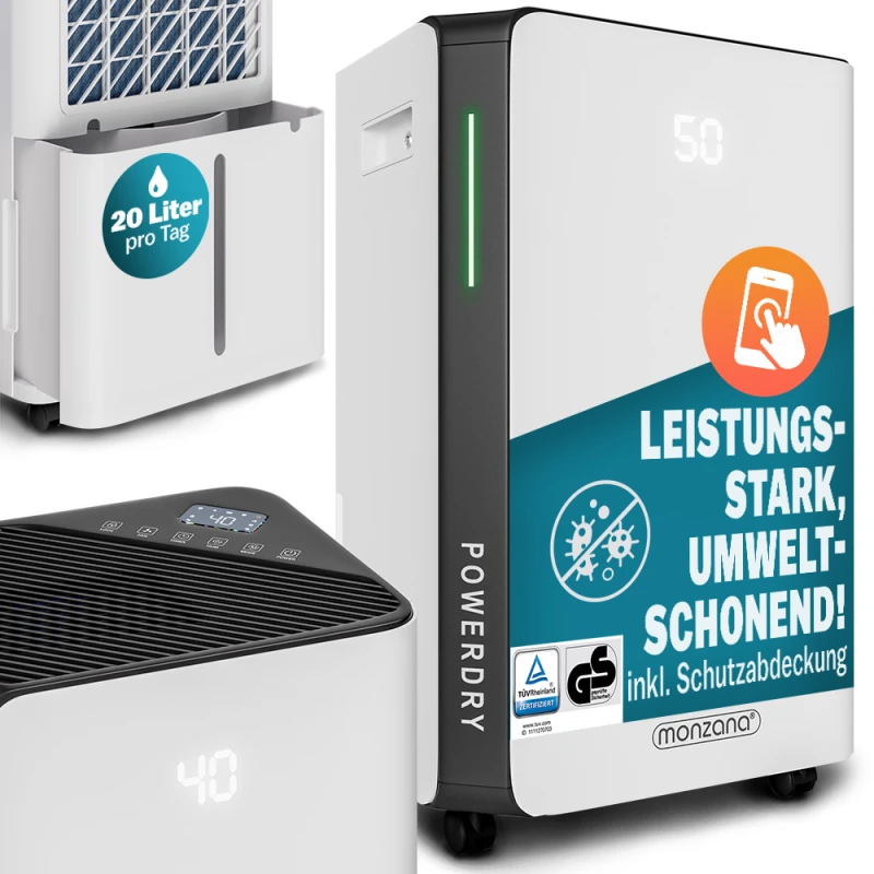 Image of Electric dehumidifier 20L/day WiFi Smart Home App