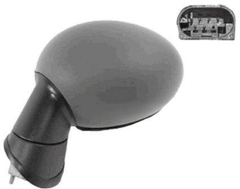 Image of VAN WEZEL 0506807 Wing mirror * HAGUS * Left, Heatable, primed Outside Mirror (50)