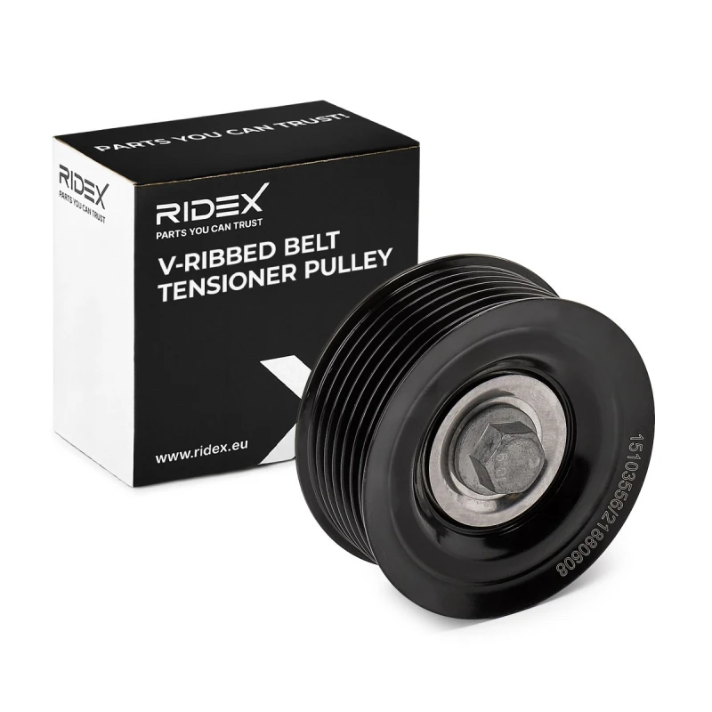 Image of RIDEX 310T0866 Tensioner Pulley Tensioner Pulley,v-ribbed belt (310)