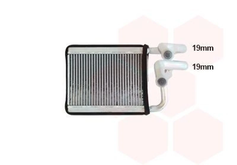 Image of VAN WEZEL Heater matrix VAN WEZEL 82016706