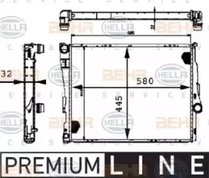 Image of x1 Behr Heat Exchanger 8MK376716-271 CR 458 000P 70822681 Genuine Made in ZA