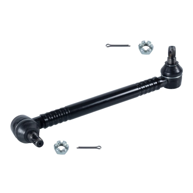 Image of FEBI BILSTEIN 35533 Anti-roll bar link Front Axle Left, with crown nut Link Stabiliser (3229)
