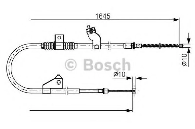 Image of Handbrake cable Bosch 1 987 482 275