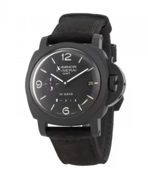 Panerai Luminor 1950 10 Days Ceramica Black Dial Black Leather Mens Watch PAM00335 PAM00335