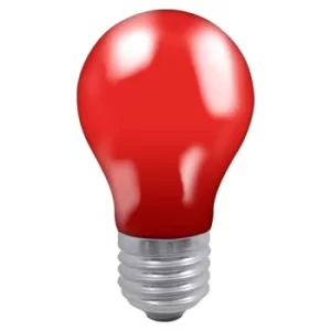 Image of Crompton Colourglazed GLS 25W Red ES-E27