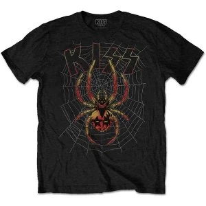 Image of KISS - Spider Unisex Large T-Shirt - Black