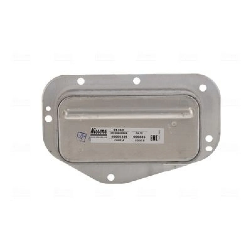 Image of NISSENS 91360 Oil Cooler without gaskets/seals, without filter Aluminium Oil Cooler,engine oil (469)