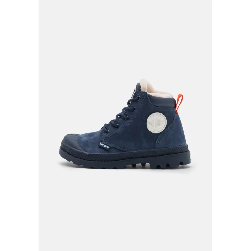 Image of Palladium Children's boots Palladium Pampa Hi Cuff Wp Oz Bleu Male 28