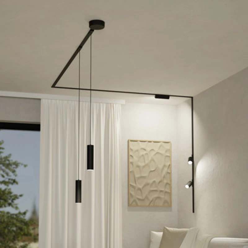 Image of EGLO Eglo Track Plus Black LED Strip Light WBS Black One Size Unisex 9008606323104