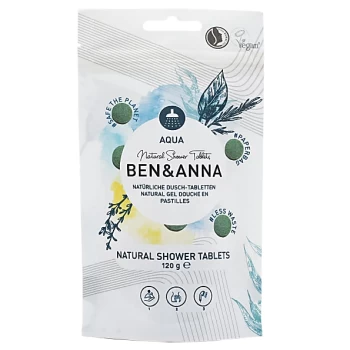 image of Ben & Anna Natural Shower Gel Tablets - Aqua