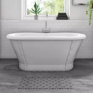 image of Freestanding Double Ended Roll Top Bath 1690 x 800mm - Camden